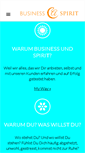 Mobile Screenshot of businessundspirit.com